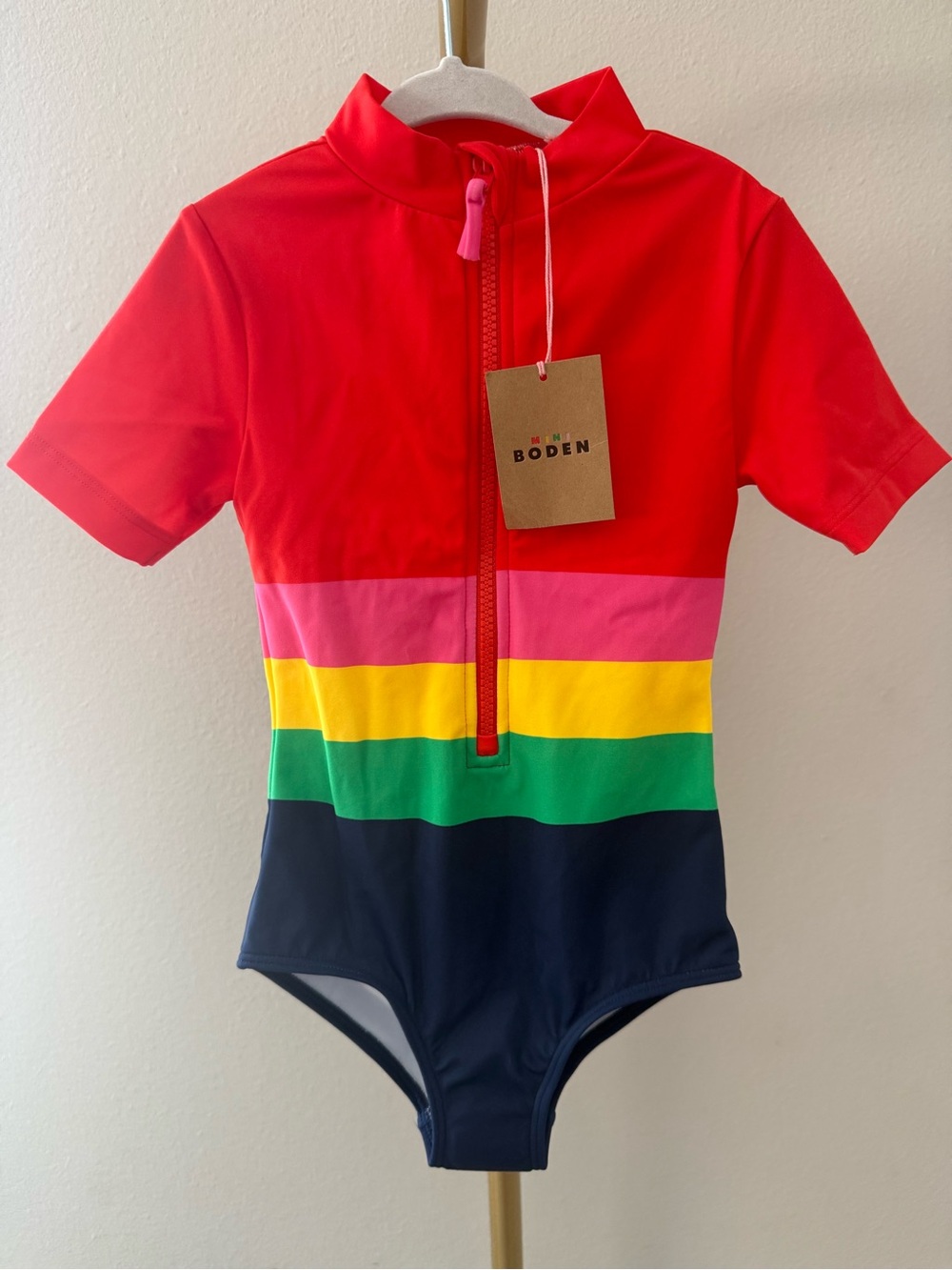 Mini Boden Short-sleeved Swimsuit